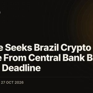 Binance Seeks Brazil Crypto License From Central Bank Before Oct. 30 Deadline