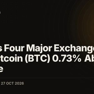 Korea's Four Major Exchanges Price Bitcoin (BTC) 0.73% Above Binance