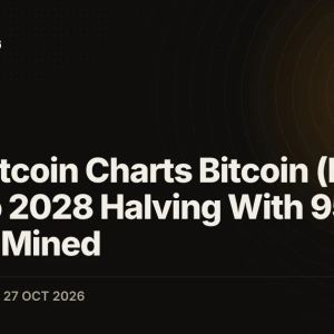 OpenBitcoin Charts Bitcoin (BTC) Road to 2028 Halving With 95% of Supply Mined