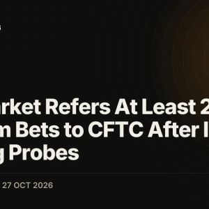 Polymarket Refers At Least 2 Midterm Bets to CFTC After Insider-Trading Probes