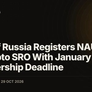 Bank of Russia Registers NAUFOR as Crypto SRO With January 27 Membership Deadline