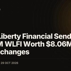 World Liberty Financial Sends 156.31M WLFI Worth $8.06M to Four Exchanges
