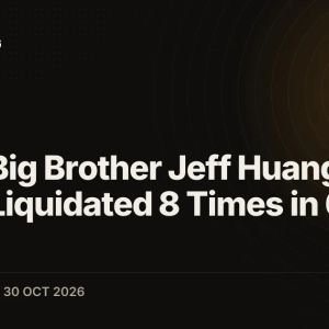 Machi Big Brother Jeff Huang's Longs Liquidated 8 Times in 6 Hours