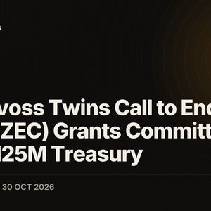 Winklevoss Twins Call to End Zcash (ZEC) Grants Committee Over $125M Treasury