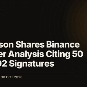 Hoskinson Shares Binance Sweeper Analysis Citing 50 EIP-7702 Signatures