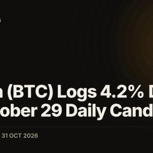 Bitcoin (BTC) Logs 4.2% Drop on October 29 Daily Candle