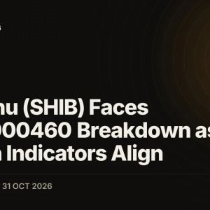 Shiba Inu (SHIB) Faces $0.00000460 Breakdown as Bearish Indicators Align