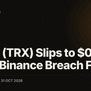 TRON (TRX) Slips to $0.32 Amid Binance Breach Fallout