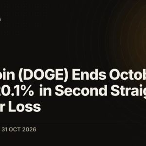 Dogecoin (DOGE) Ends October Down 20.1% in Second Straight Uptober Loss