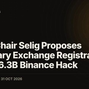 CFTC Chair Selig Proposes Voluntary Exchange Registration After $6.3B Binance Hack