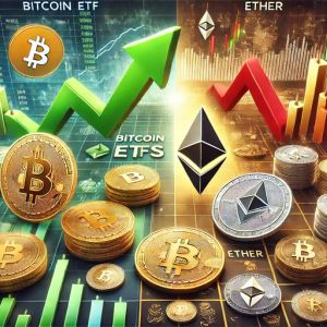 Bitcoin ETFs Surge as Ether ETFs Continue Outflows