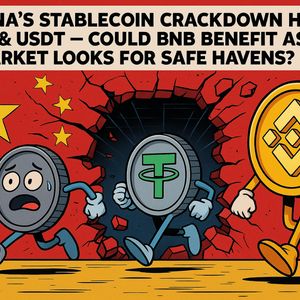 China’s Stablecoin Crackdown Hits XRP & USDT — Could BNB Benefit as Market Looks for Safe Havens?