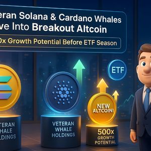 Veteran Solana & Cardano Whales Pile Into Breakout Altcoin With 500x Potential Ahead of ETF Season