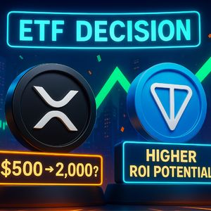 Could $500 in XRP Turn Into $2,000 by ETF Approval? Analysts Favor Toncoin for Bigger ROI