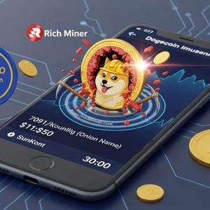 DOGE income × green electricity × cycle: RichMiner triangle model produces $1416 per day