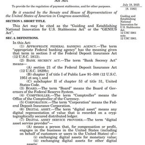 Ethena's USDe Pays Yield Legally, And The GENIUS Act Has No Answer For It